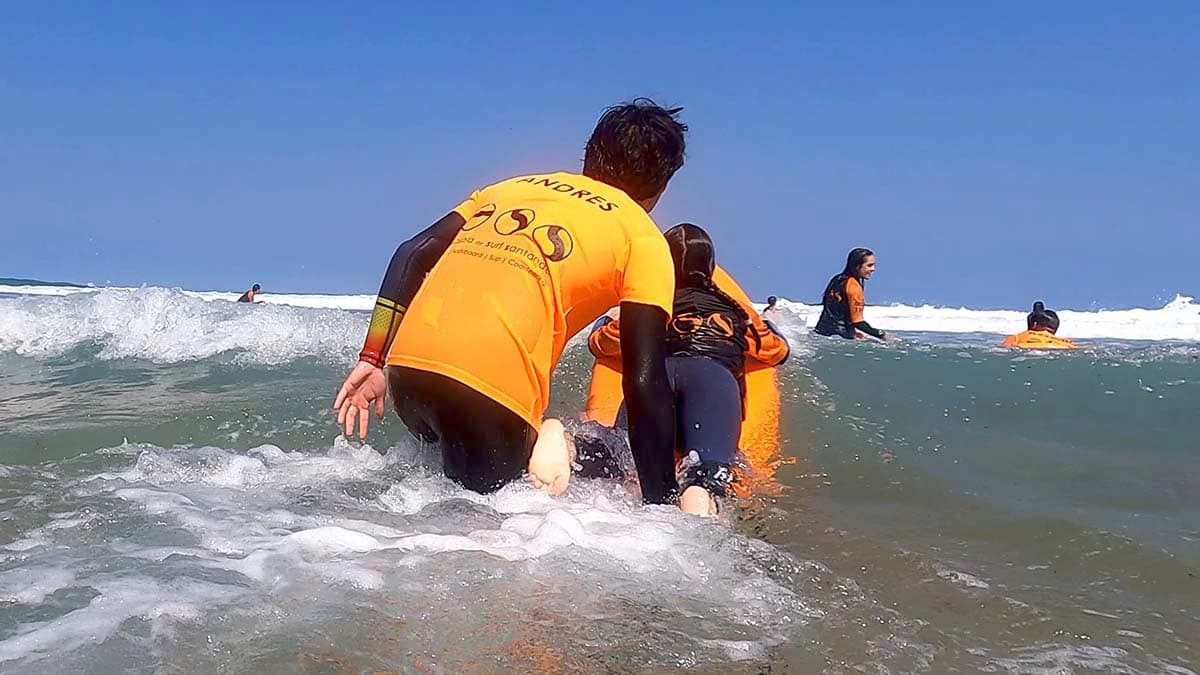 5 días de surf en playa de Valdearenas  de Liencres