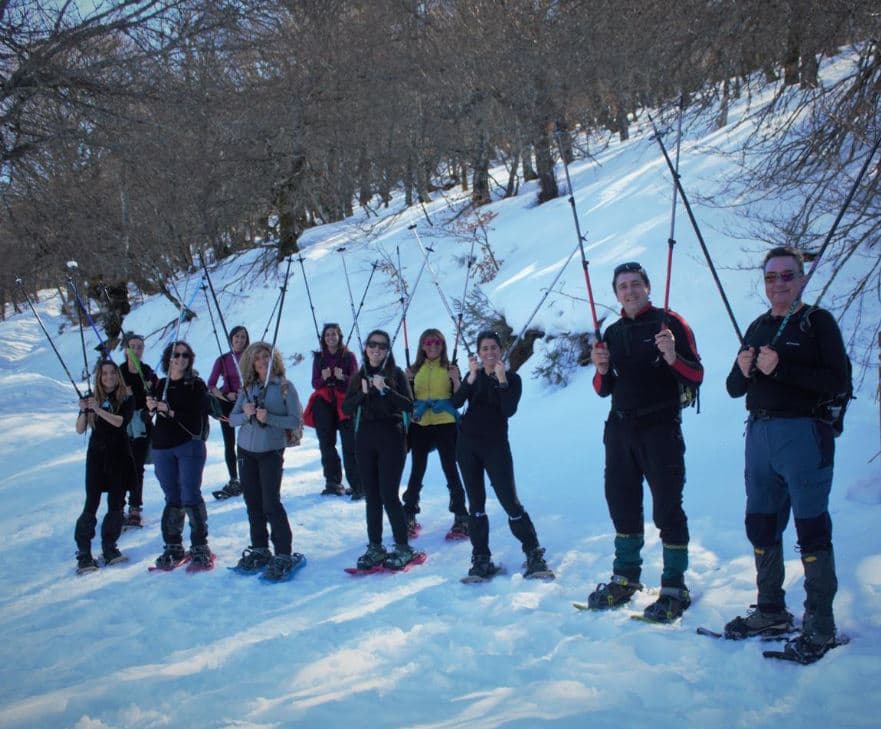 Taller de interpretación del paisaje glaciar con raquetas de nieve