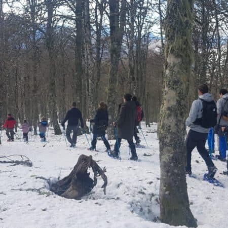 Rutas guiadas con raquetas de nieve en Picos de Europa