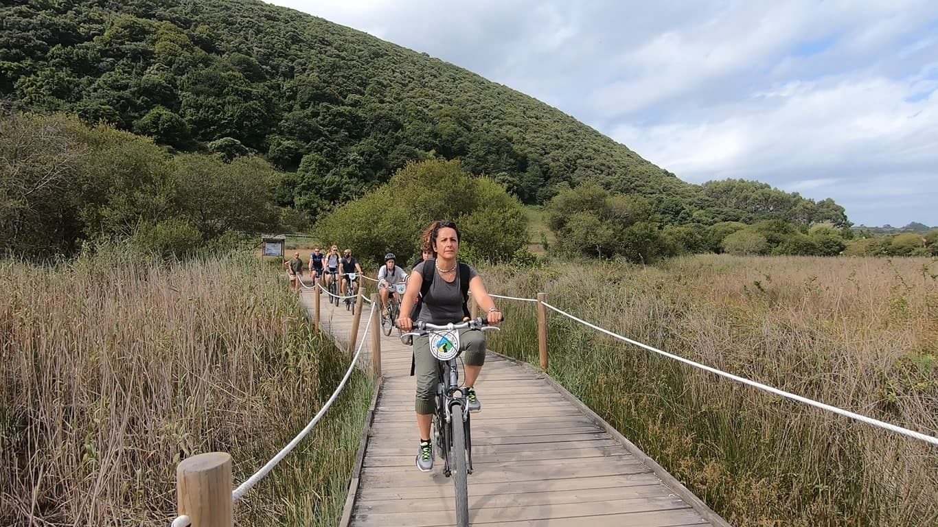 Ruta en bicicleta en Noja