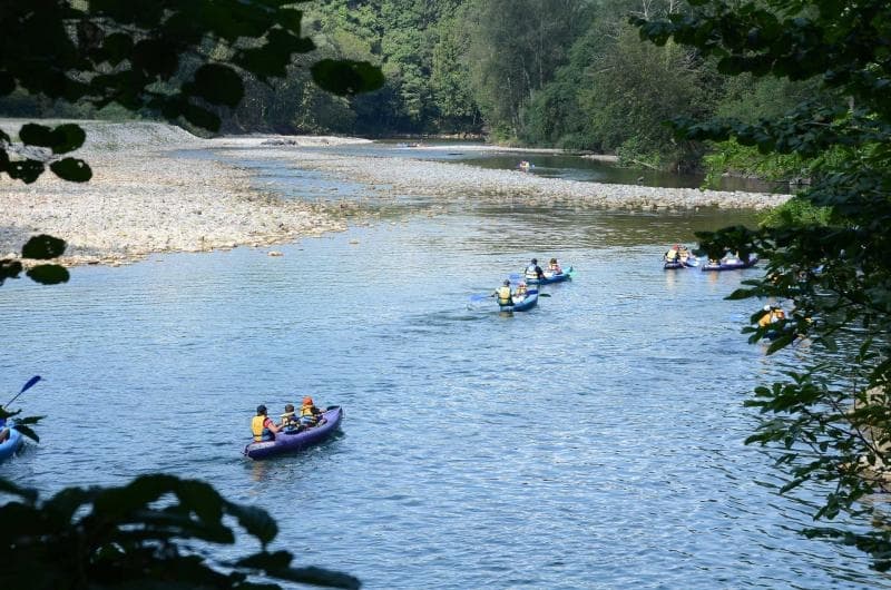 Descenso del Sella en canoa