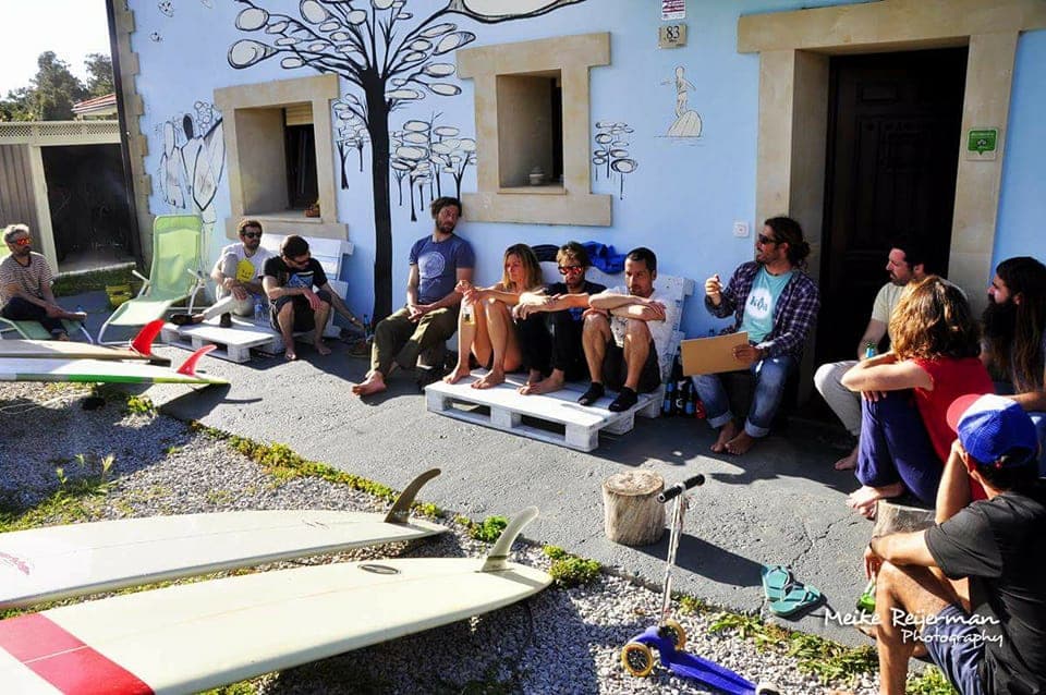 Clinic longboard en la playa de Somo y Loredo