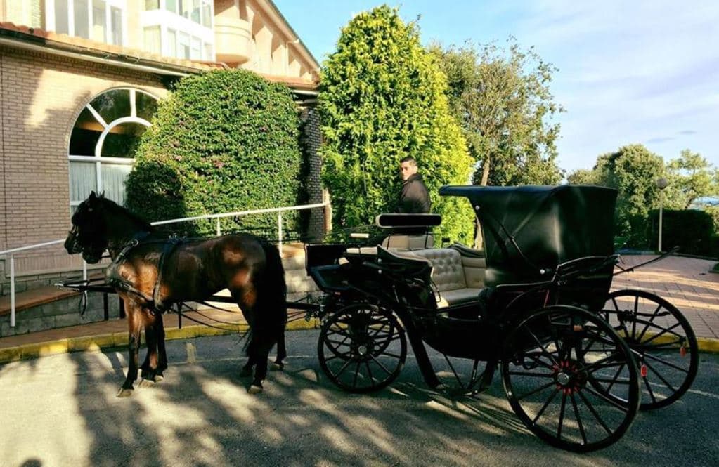 Paseo urbano en coche de caballos en Noja