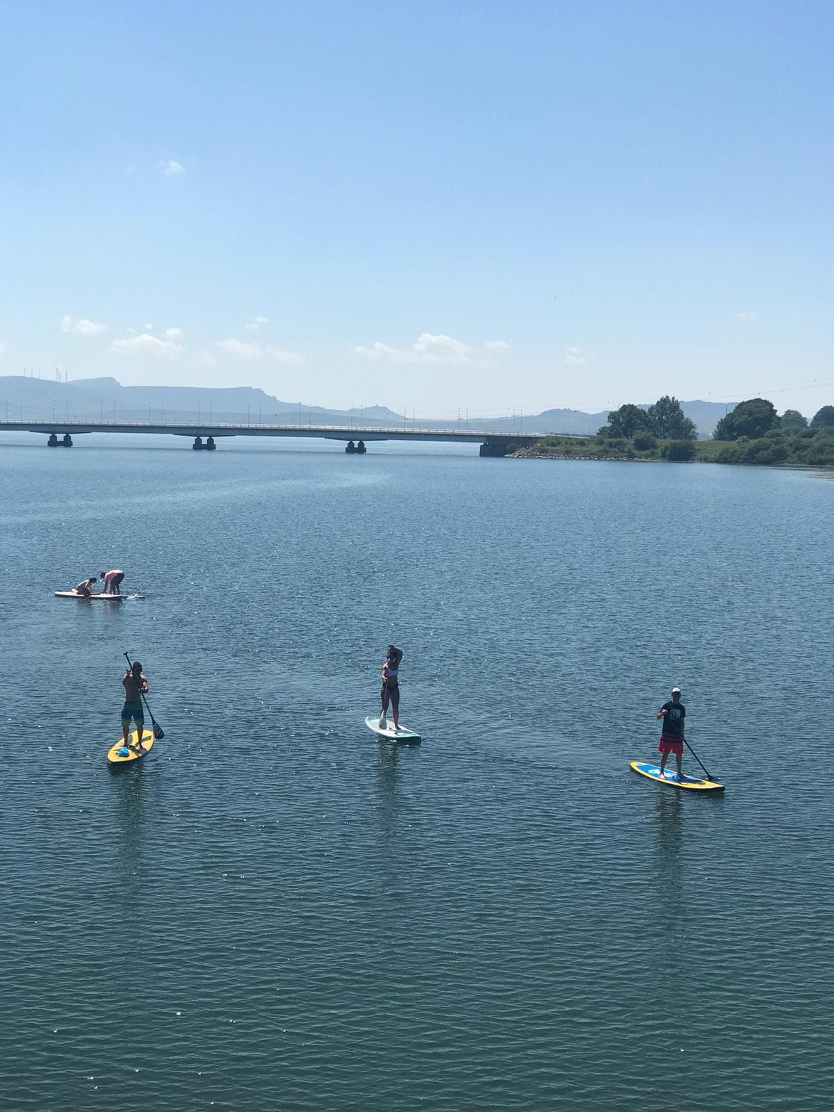 Travesía Paddle Surf (SUP) en el pantano del Ebro