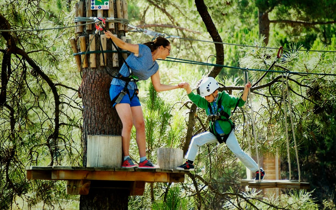 Zip line circuit in Santander