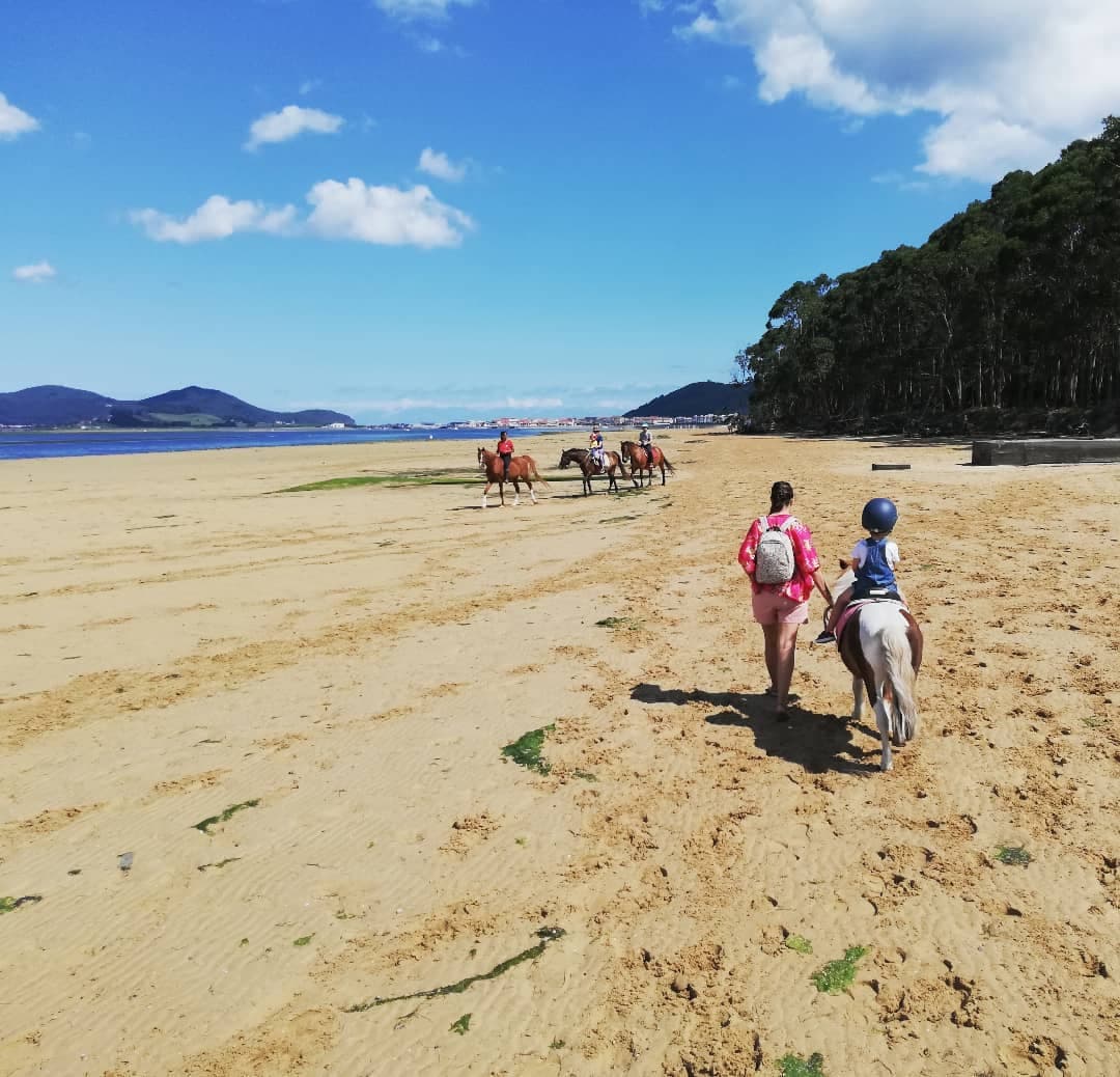 Paseo en pony por la Playa del Regatón
